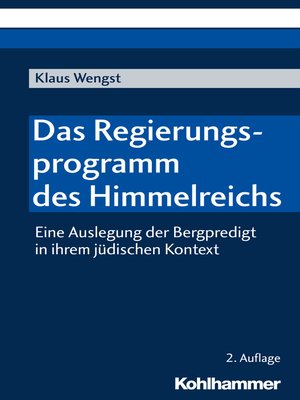 cover image of Das Regierungsprogramm des Himmelreichs